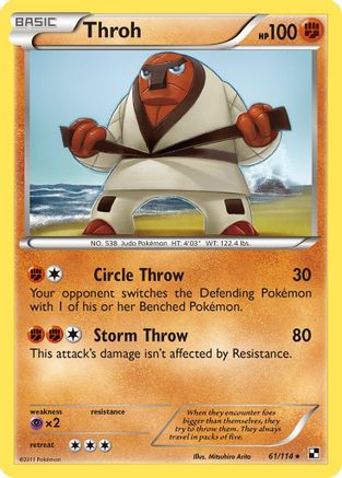Throh/114  - Reverse Holofoil Black and White - Rare