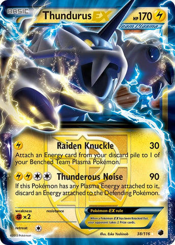 Thundurus EX (Team Plasma) [PLF - 38/116]