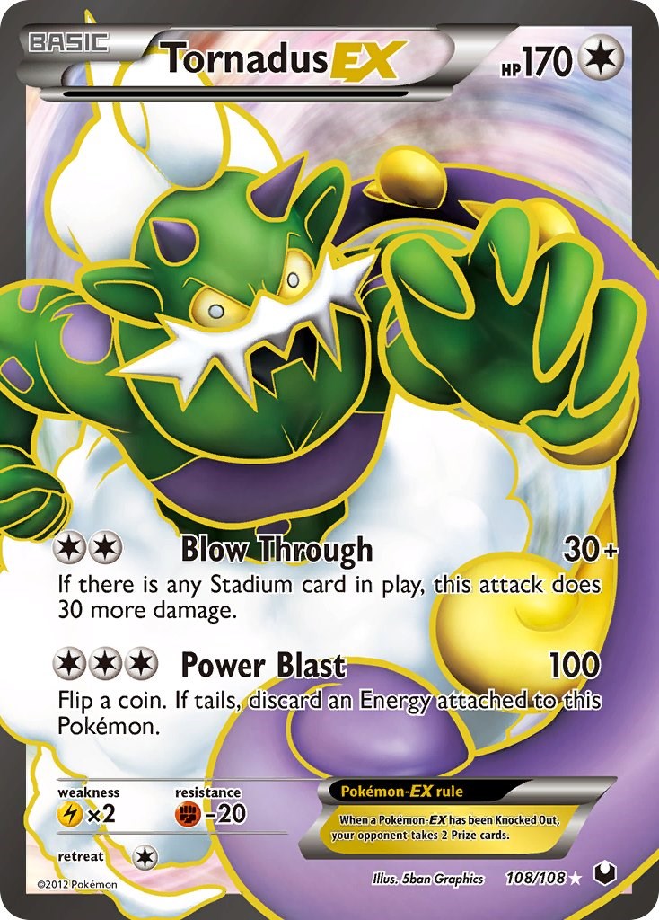 Tornadus EX Full Art [DEX - 108/108]