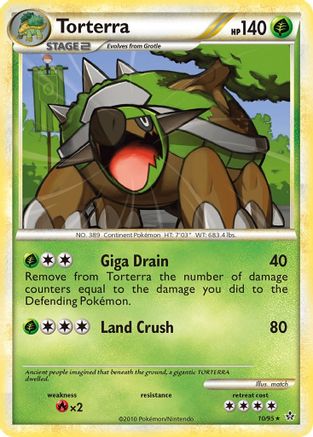 Torterra 010  - Holofoil Unleashed - Holo Rare