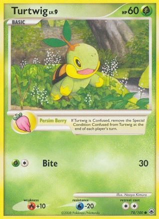 Turtwig (78)/100  Majestic Dawn - Uncommon
