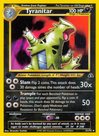 Tyranitar (31) 031/75  - Unlimited Neo Discovery - Rare