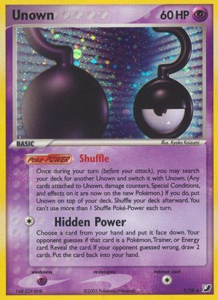 Unown (?) 00?  - Holofoil Unseen Forces - Holo Rare