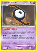 Unown [Z]/132  - Reverse Holofoil Secret Wonders - Uncommon