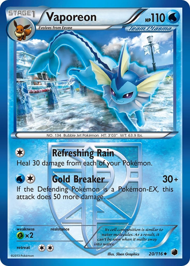 Vaporeon Team Plasma [PLF - 20/116]