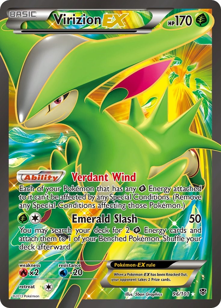 Virizion EX Full Art [PLB - 96/101]