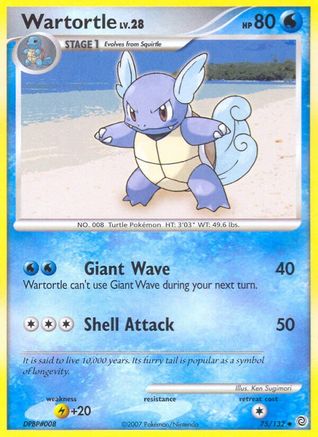 Wartortle/132  Secret Wonders - Uncommon