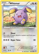 Whismur 105  - Reverse Holofoil Plasma Storm - Common