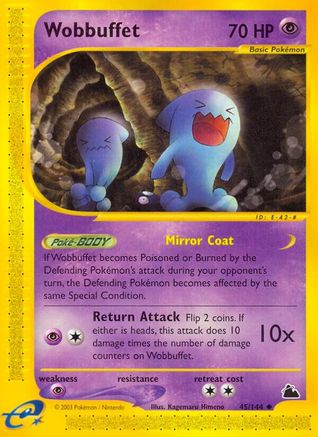 Wobbuffet 045  - Reverse Holofoil Skyridge - Uncommon