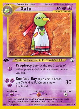 Xatu 052/111  - Unlimited Neo Genesis - Uncommon