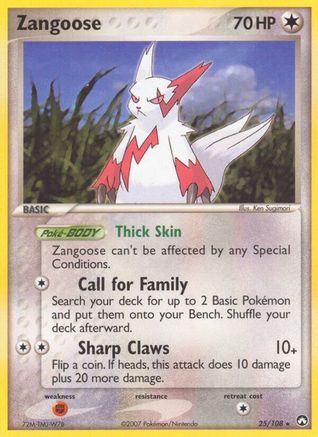 Zangoose 025/108  Power Keepers - Rare