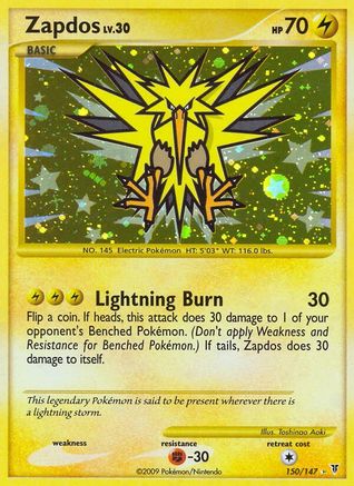 Zapdos (150) 150  - Holofoil Supreme Victors - Secret Rare