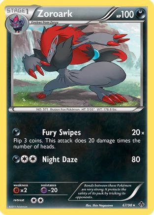 Zoroark 067  - Holofoil Emerging Powers - Holo Rare