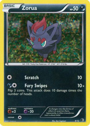 Zorua 009/12  - Holofoil McDonalds Promos 2011 - Promo