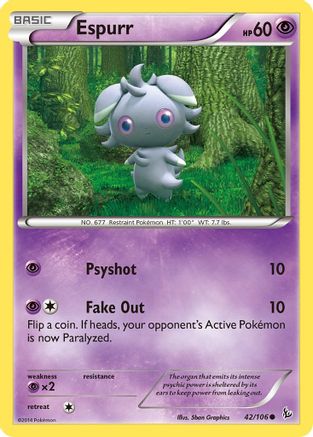 Espurr 042/106 XY  Flashfire - Common