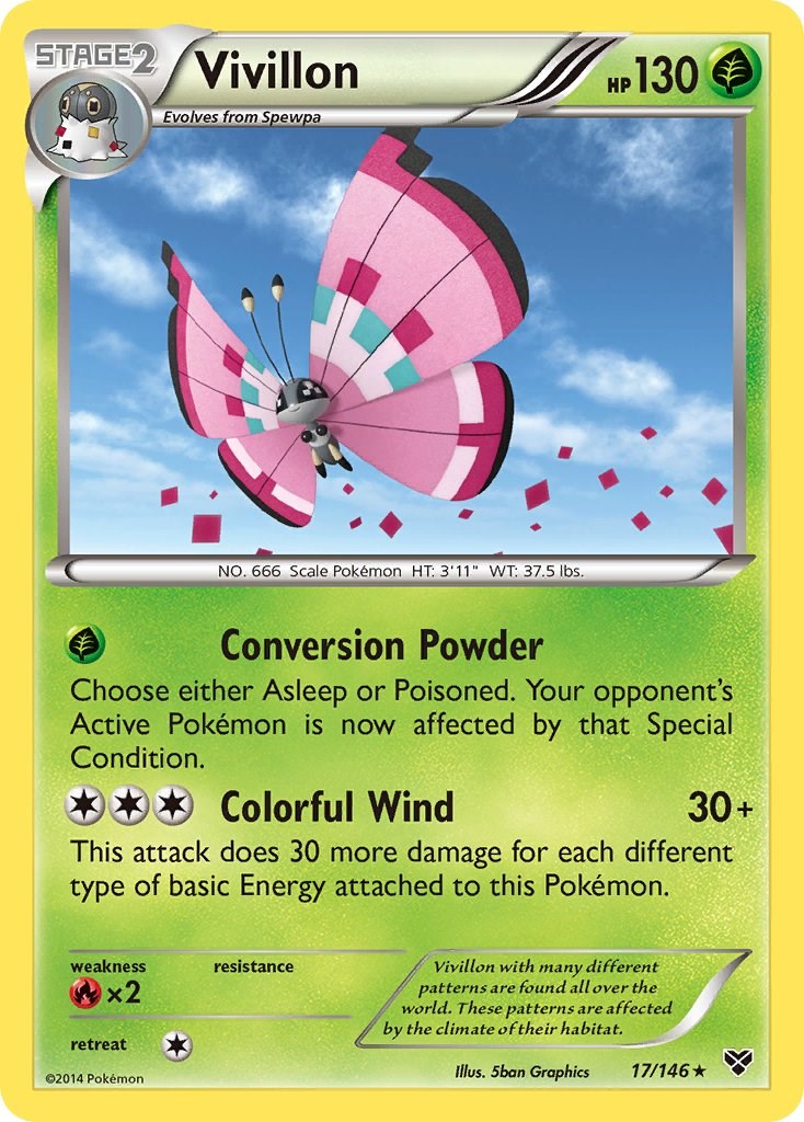 Vivillon Meadow Pink [XY - 17/146]