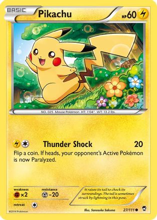 Pikachu 027/111  XY  Furious Fists - Common