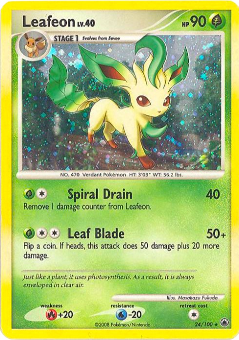 Leafeon - 24/100 (DP Majestic Dawn) [PR - 024/100]