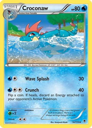 Croconaw 016/119 XY  Phantom Forces - Uncommon