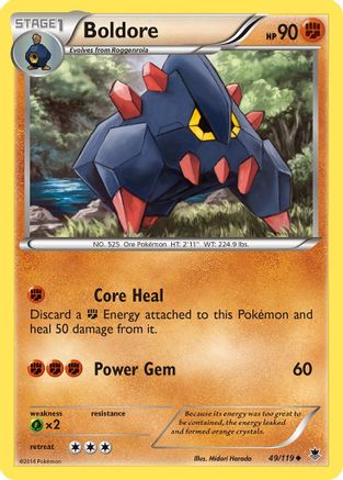 Boldore 049 XY  Phantom Forces - Uncommon