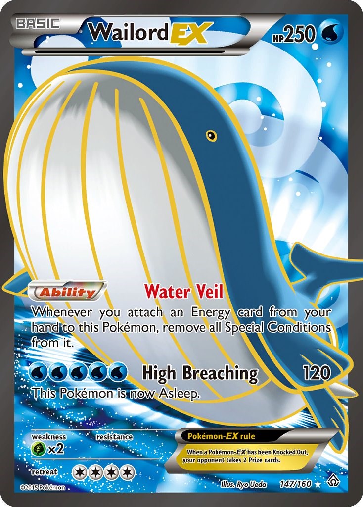 Wailord EX (147 Full Art) [PRC - 147/160]