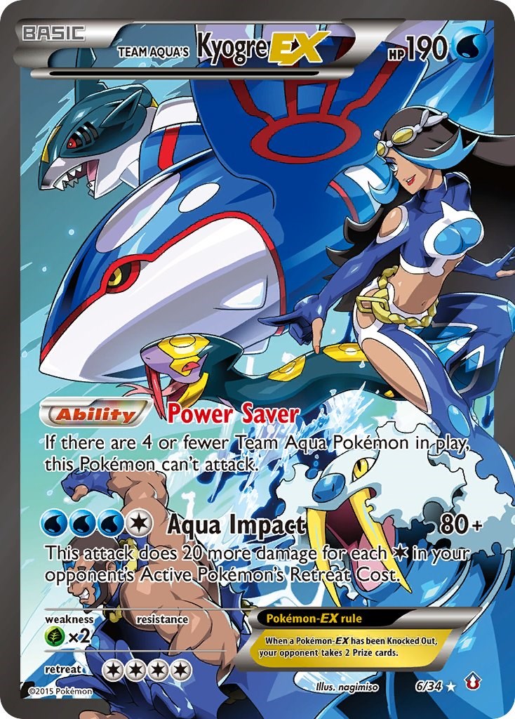 Team Aquas Kyogre EX [DCR - 6/34]