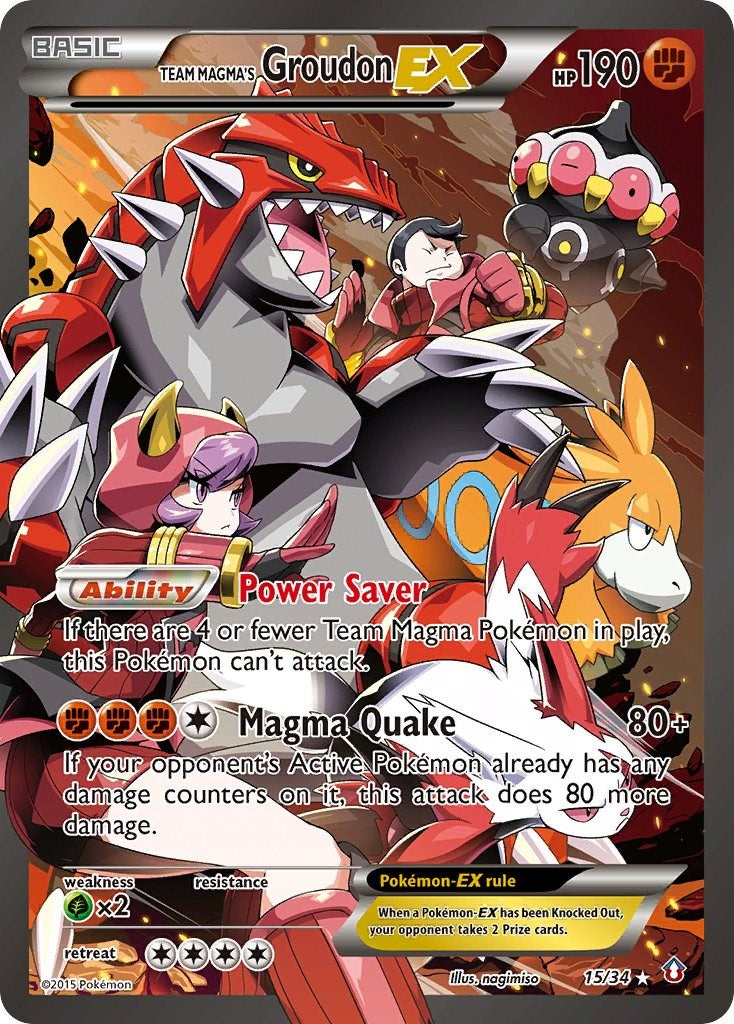 Team Magma's Groudon EX [DCR - 015]