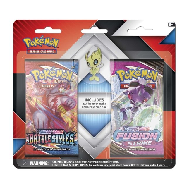 Celebi - 2 Booster Packs & Celebi Collector's Pin