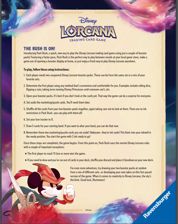 Lorcana Valentines Pack Rush