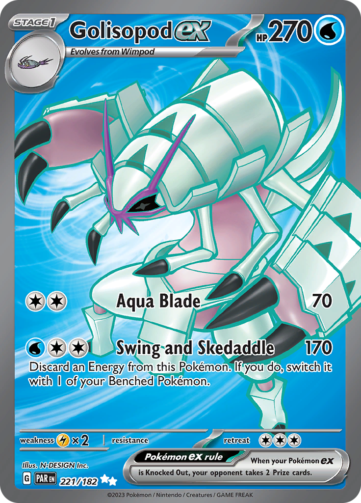 Golisopod ex (221/182) [Scarlet & Violet: Paradox Rift]