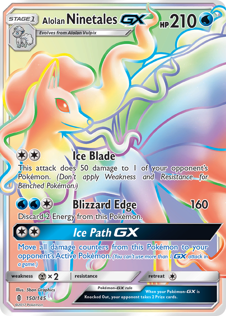 Alolan Ninetales GX (150/145) [Sun & Moon: Guardians Rising]