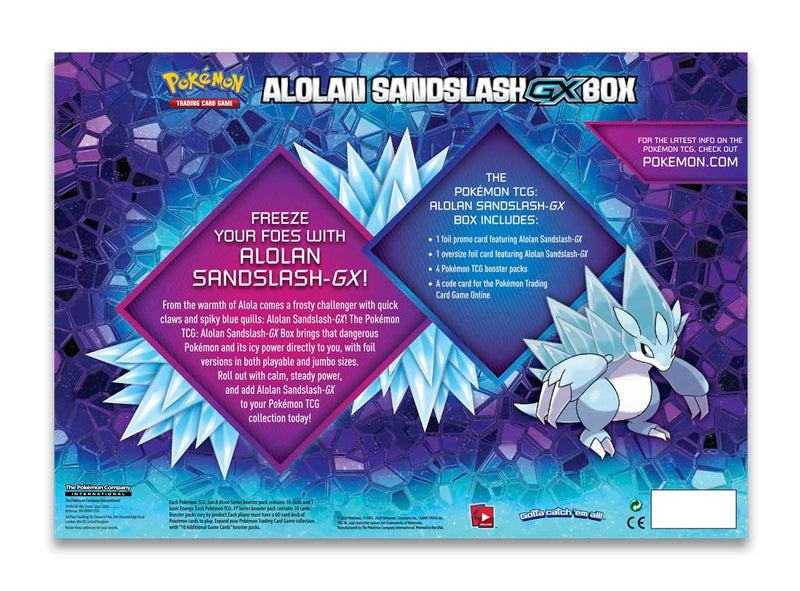 alolan sandslash pokemon card Alolan Sandslash GX Box