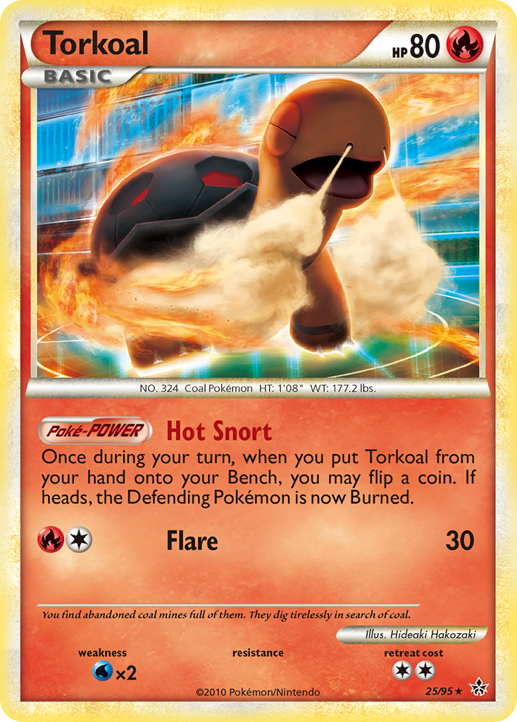 Torkoal (25/95) [HeartGold & SoulSilver: Unleashed]