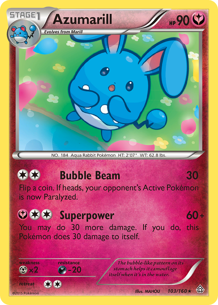 Azumarill (103/160) [XY: Primal Clash]