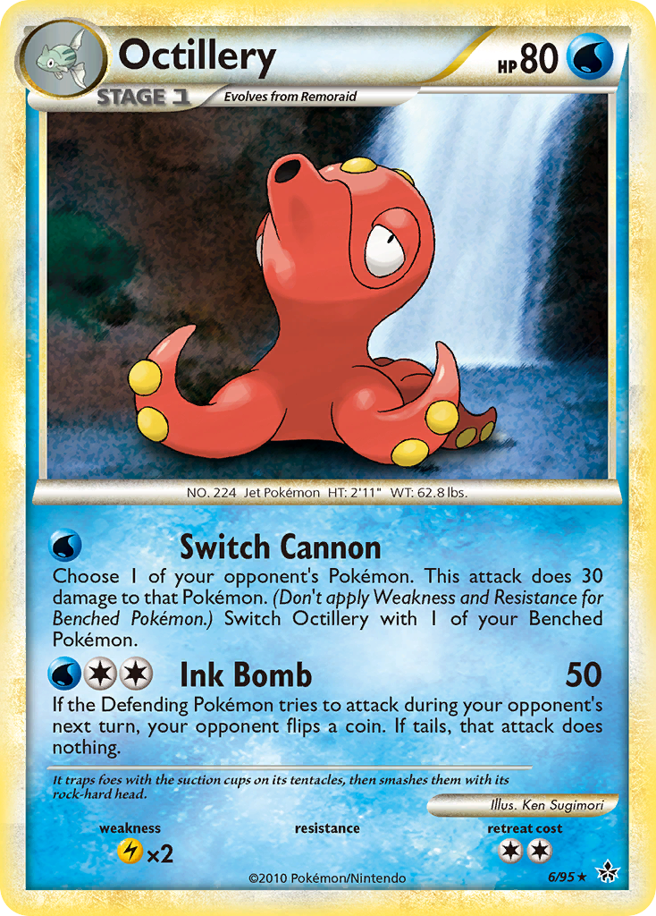 Octillery (6/95) [HeartGold & SoulSilver: Unleashed]