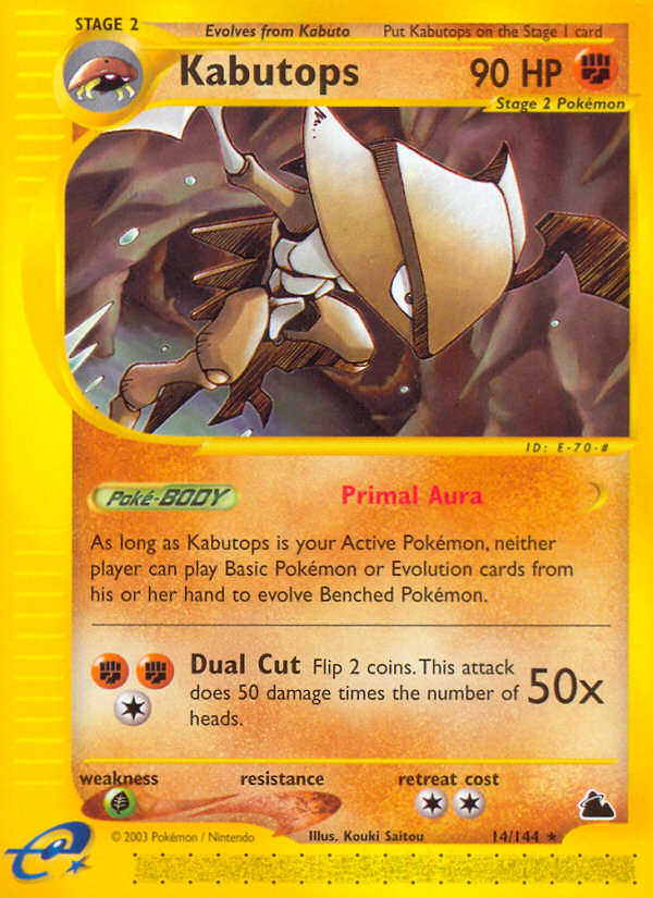 Kabutops (14/144) [Skyridge]