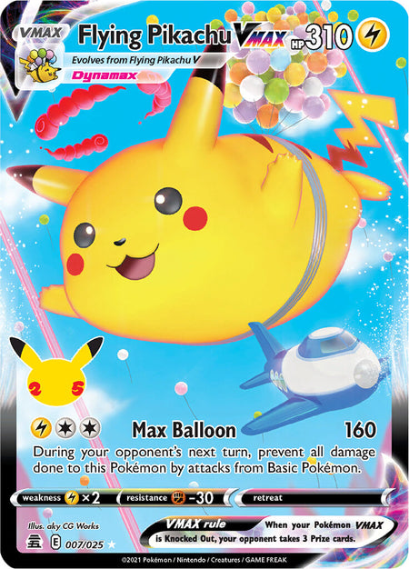 Flying Pikachu VMAX (007/025) [Celebrations: 25th Anniversary]