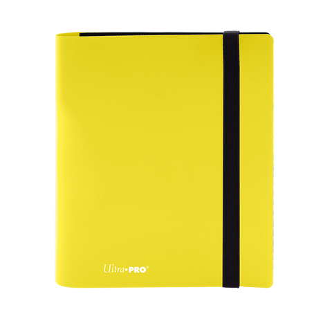 Ultra PRO: 4-Pocket PRO-Binder - Eclipse (Lemon Yellow)
