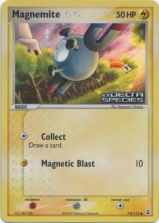 Magnemite (74/113) (Stamped) [EX: Delta Species]