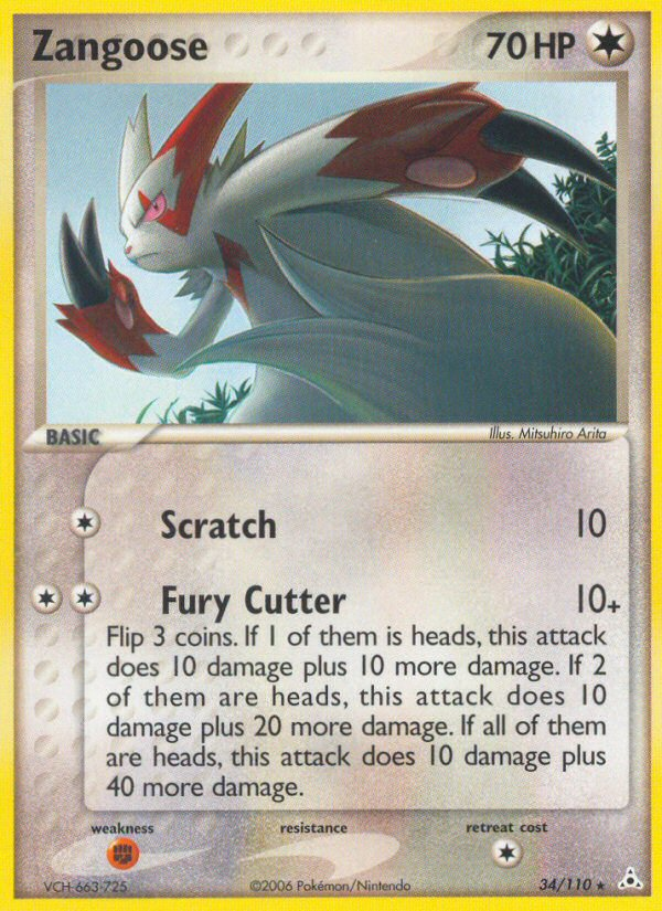 Zangoose (34/110) [EX: Holon Phantoms]