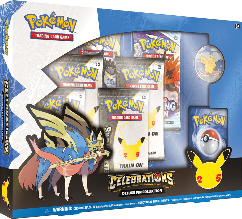 Celebrations: 25th Anniversary - Deluxe Pin Collection (Zacian LV. X) Celebrations: 25th Anniversary - Deluxe Pin Collection (Zacian LV. X)