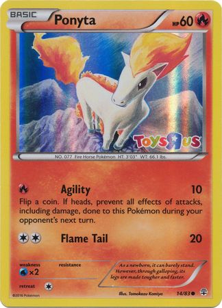 Ponyta (14/83) (Toys R Us Promo) [XY: Generations]