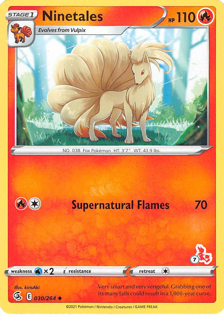 Ninetales (30/264) (Cinderace Stamp