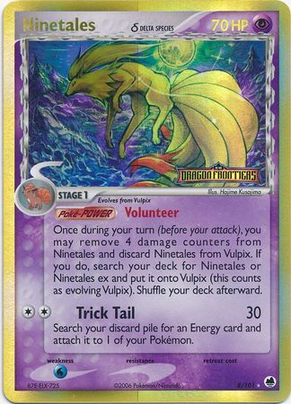 Ninetales (8/101) (Delta Species) (Stamped) [EX: Dragon Frontiers]