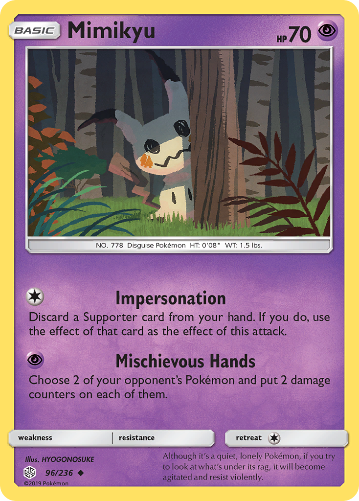 Mimikyu - 97/236 - Rare - Pokemon Singles » Sun & Moon (Multiple