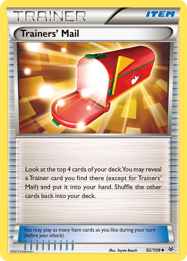 Trainers' Mail (92/108) [XY: Roaring Skies]