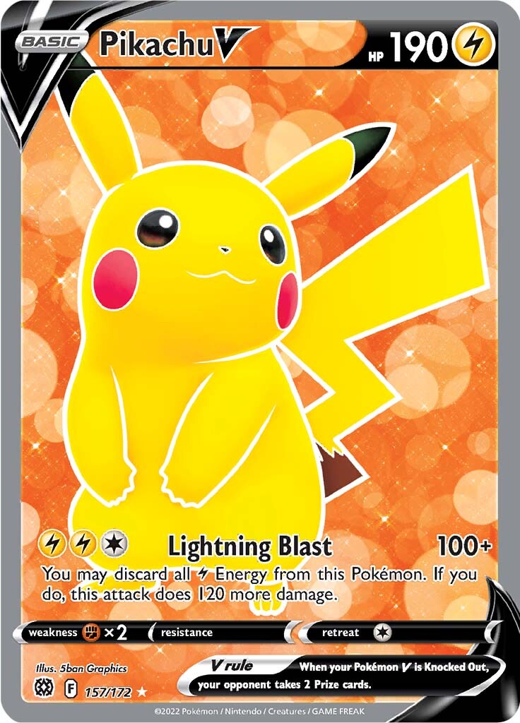 Pikachu V (157/172) [Sword & Shield: Brilliant Stars]