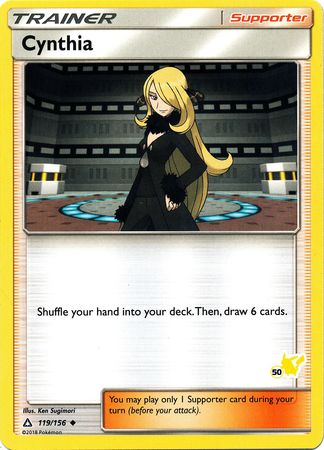 Cynthia (119/156) (Pikachu Stamp