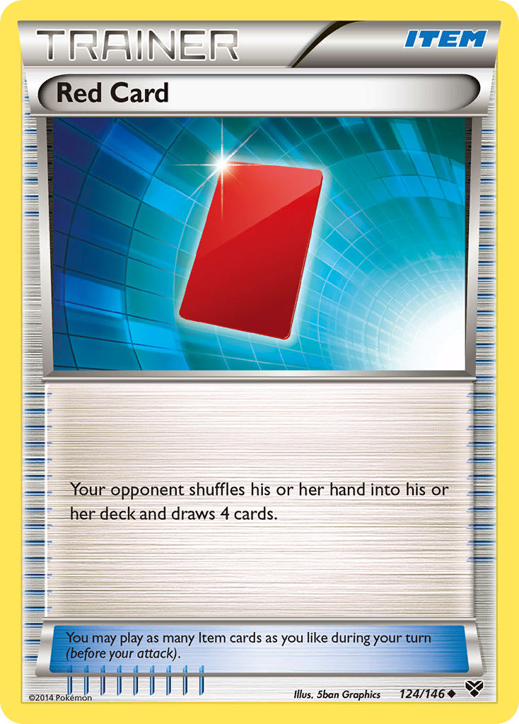 Red Card (124/146) [XY: Base Set]