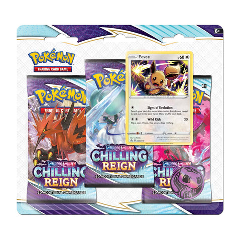 Sword & Shield: Chilling Reign - 3-Pack Blister (assorted)